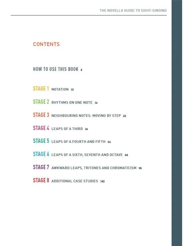 The Novello Guide To Sight Singing Book (Interactive Course for Choral Singers)