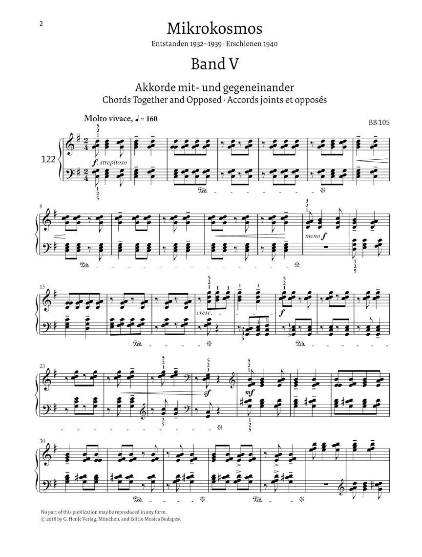Bartok - Mikrokosmos Vol 5-6