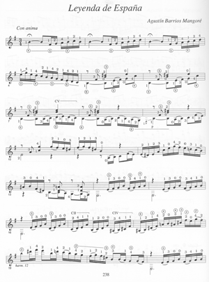 The Complete Works of Agustin Barrios Mangore for Guitar Volume 1 Book