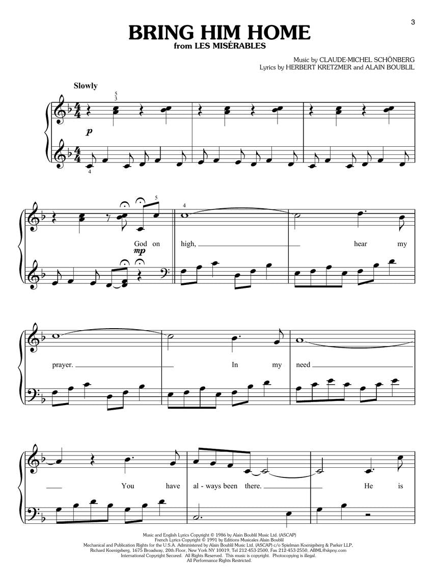 Simple Broadway Songs - Easy Piano Book