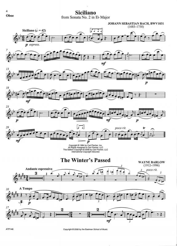 Solos for Oboe Book - 30 Recital Pieces