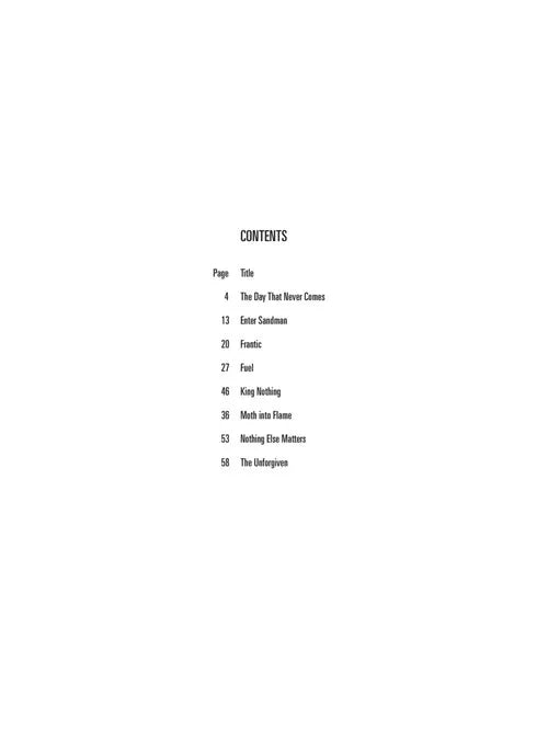Metallica 1991-2016 Drum Play Along Volume 48 Book/Ola