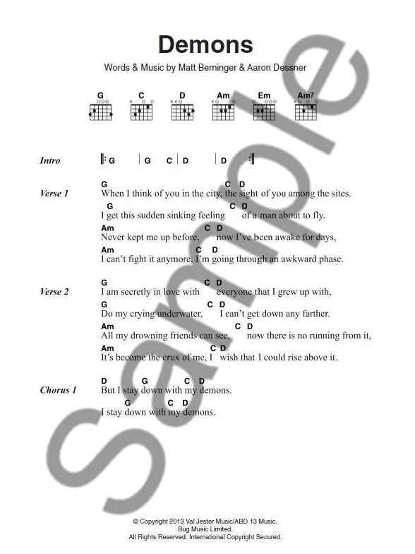 Six Chord Songbook Great Indie Rock Songs