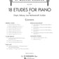 18 Etudes For Piano Book - A Collection of Popular Etudes for Piano