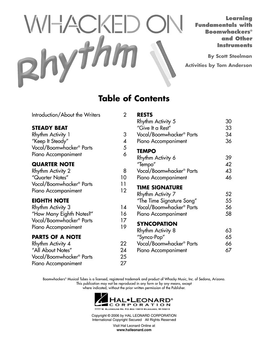 Whacked On Rhythm Bk/Cd