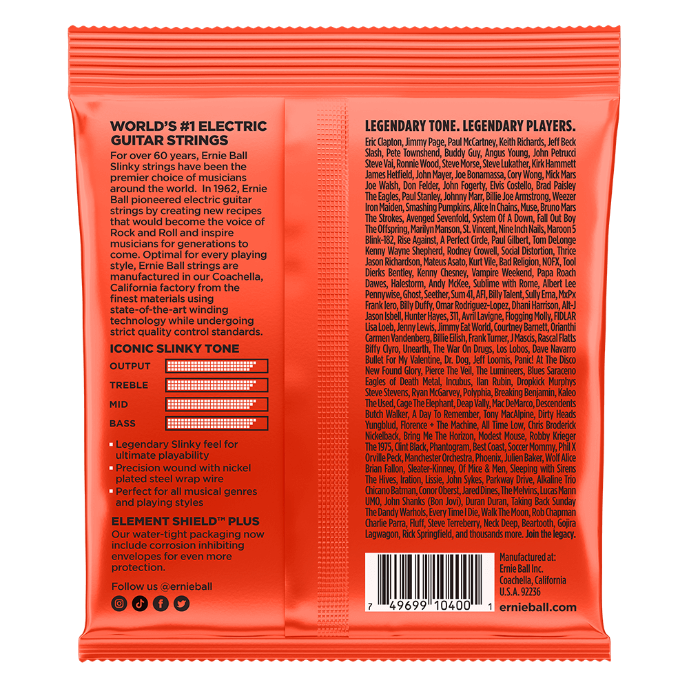 Ernie Ball Skinny Top Heavy Bottom 7-String Nickel Wound Electric Guitar Stings Set - 10-62