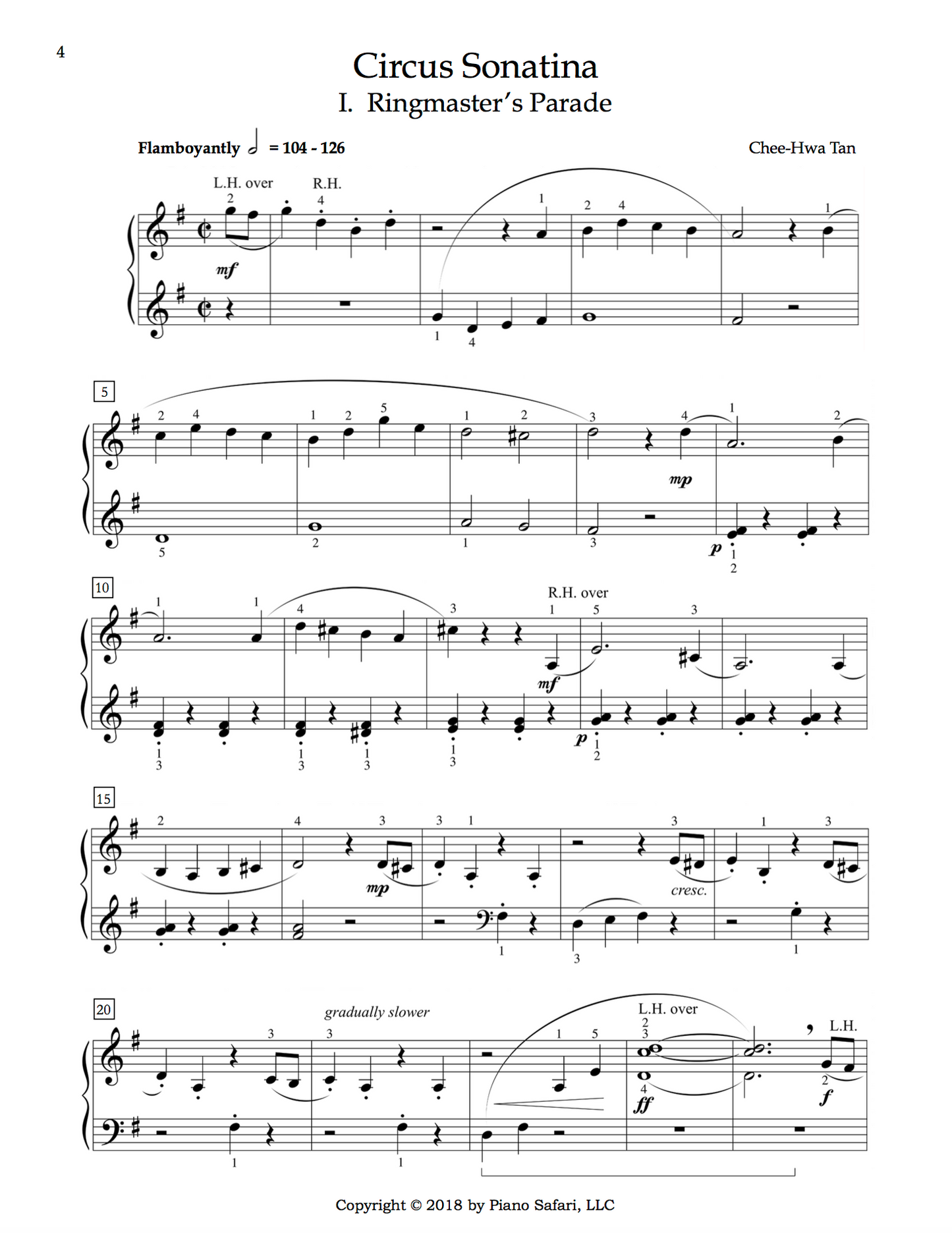 Piano Safari - Circus Sonatinas Book (Late Elementary)