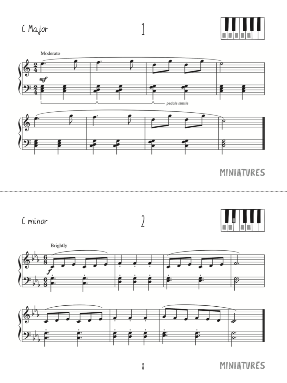Piano Safari - Miniatures for Piano Book with Audio (24 Intermediate Pieces)