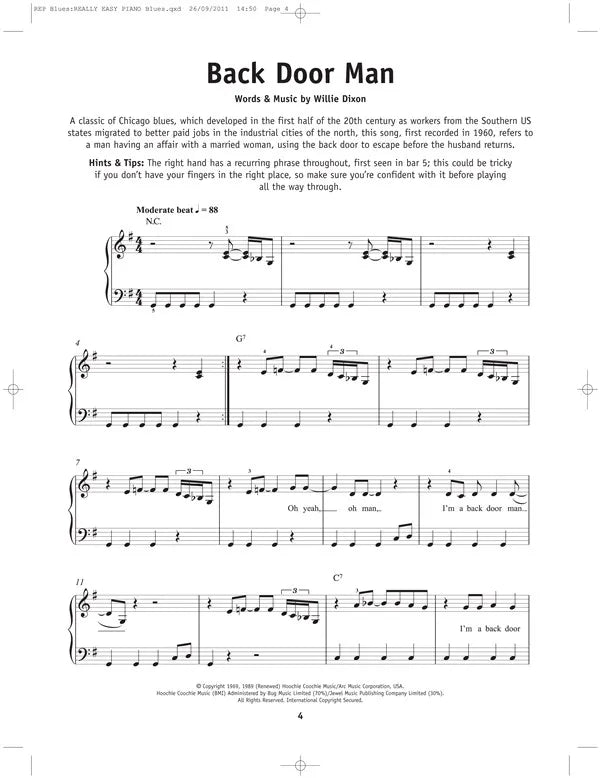 Blues - Really Easy Piano Songbook