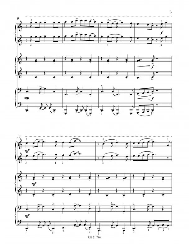 4 Afro-Caribbean Pieces for 6 Hands, 1 Piano Book
