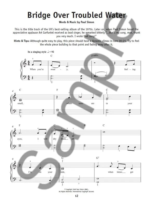 Classic Hits - Really Easy Piano Play Along Book