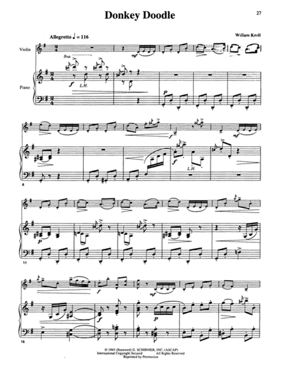Solos for Young Violinists - Volume 1 Book with Piano Accompaniment