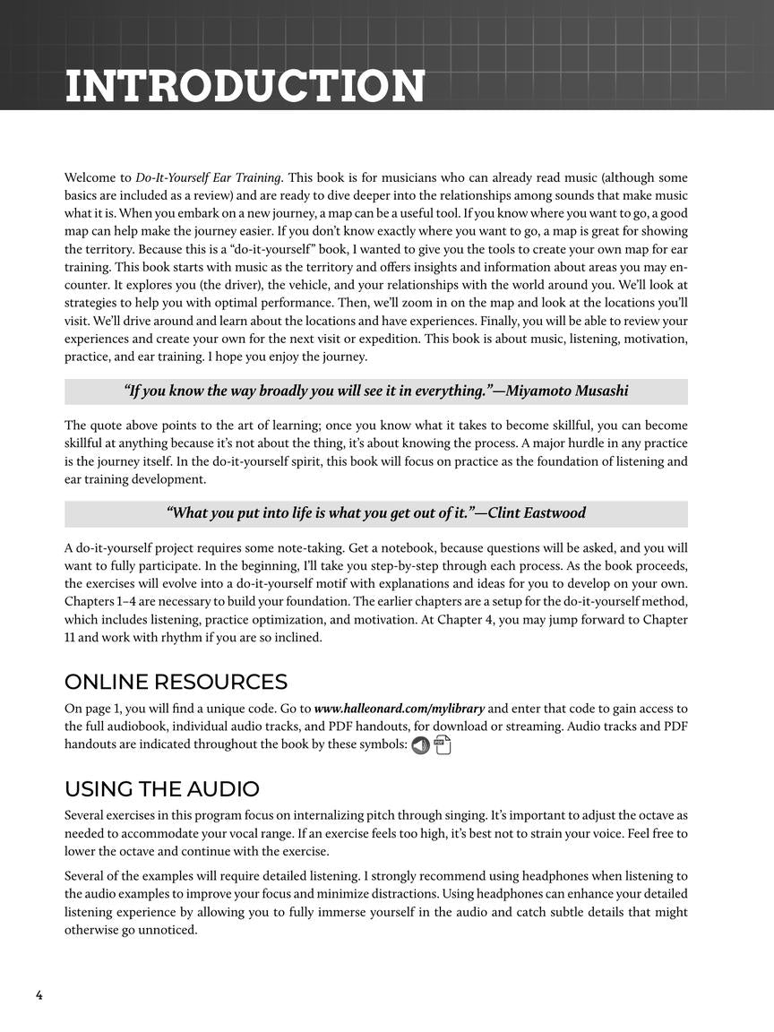 Do-It-Yourself Ear Training Book/Ola