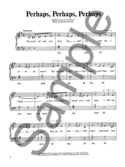Its Easy To Play Latin - Piano/Vocal/Guitar Songbook