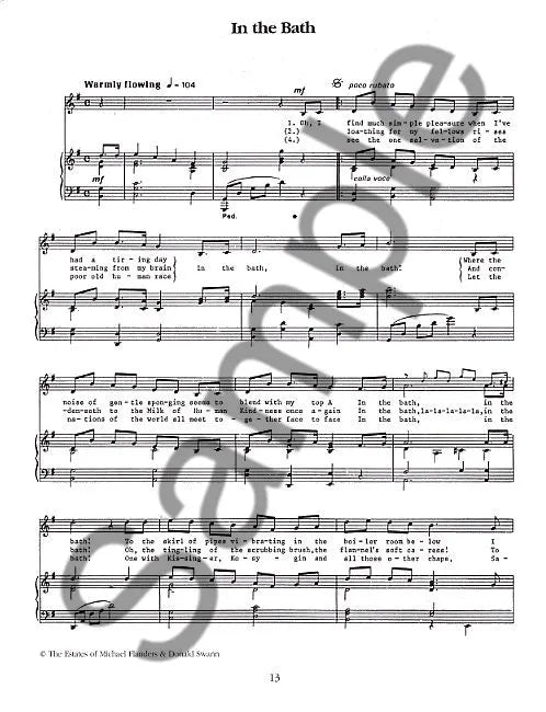 Songs Of Flanders And Swann Book (Piano/Vocal/Guitar)