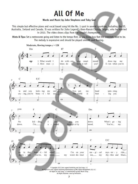 Ultimate Chart Hits - Really Easy Piano Songbook