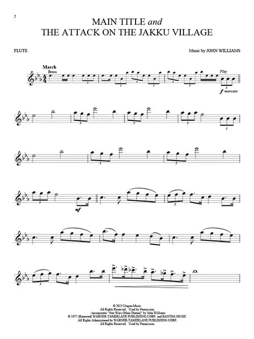 John Williams: Star Wars: The Force Awakens - Flute Play Along Book/Audio