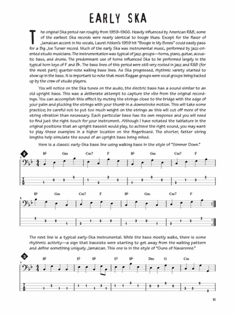 Reggae Bass Book/Ola