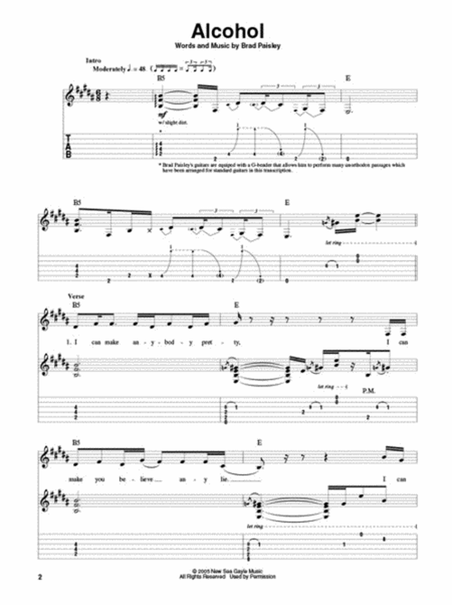 Brad Paisley - Guitar Play Along Volume 117 Book/Cd