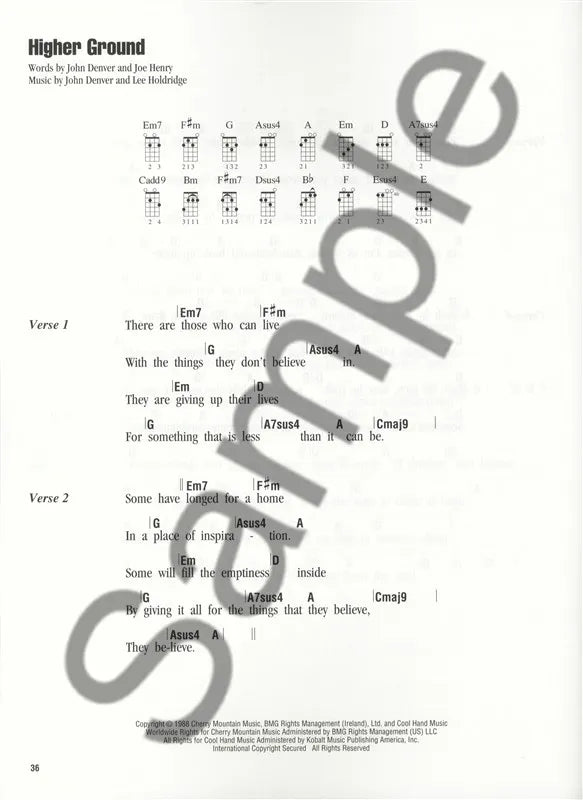 John Denver Strum & Sing Ukulele Book (43 Songs)