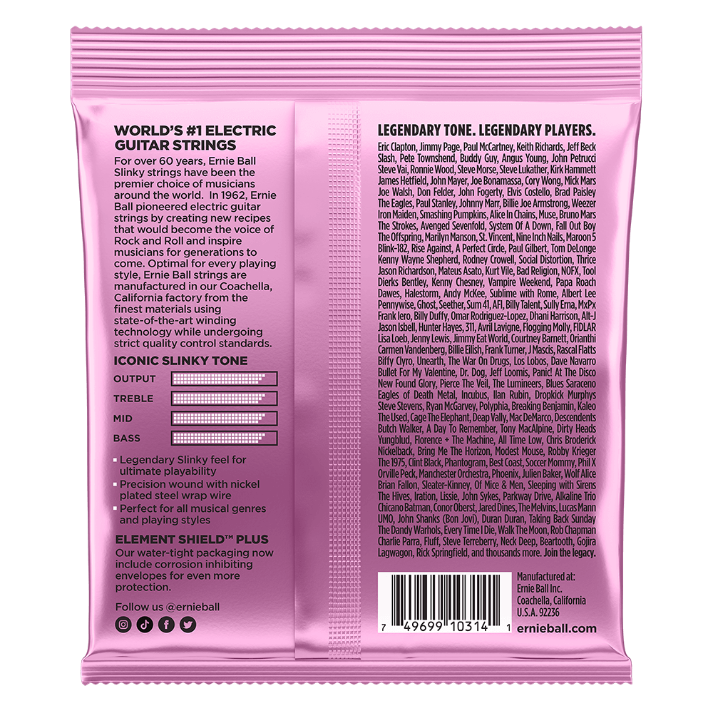 Ernie Ball Mega Slinky Nickel Wound Electric Guitar Strings Set- 10.5-48 / 3-Pack