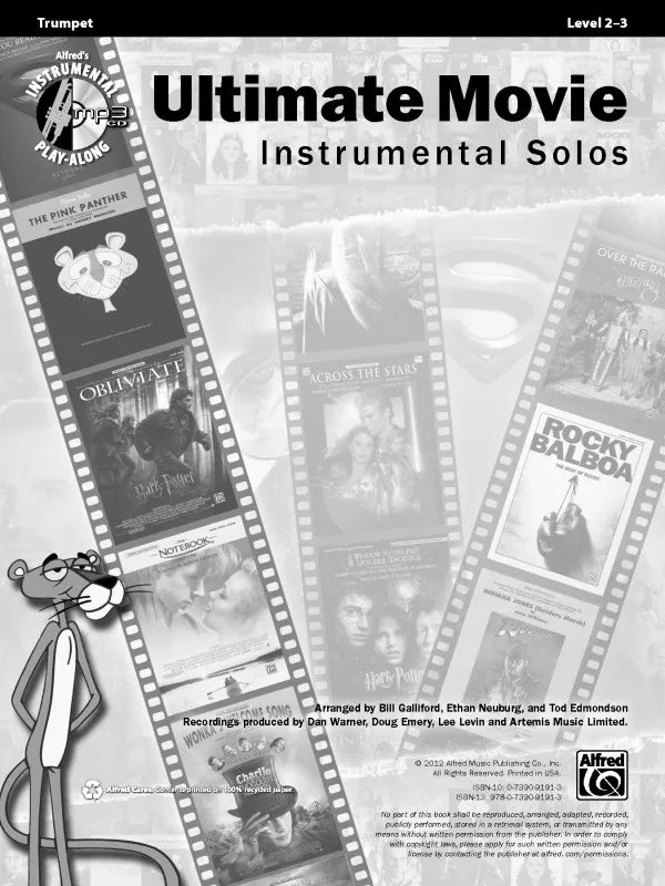 Ultimate Movie Instrumental Solos Trumpet Bk/Ola
