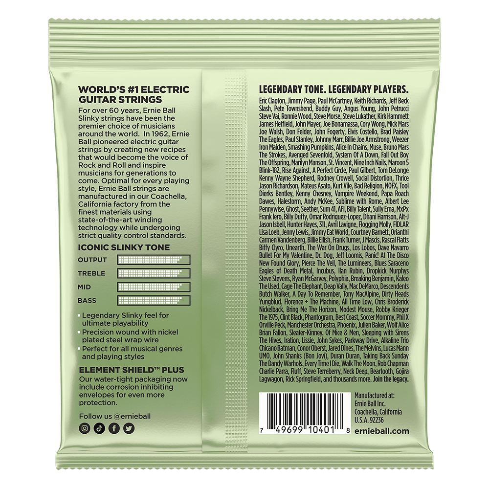 Ernie Ball Magnum Slinky Nickel Wound Electric Guitar Strings Set - 12-56