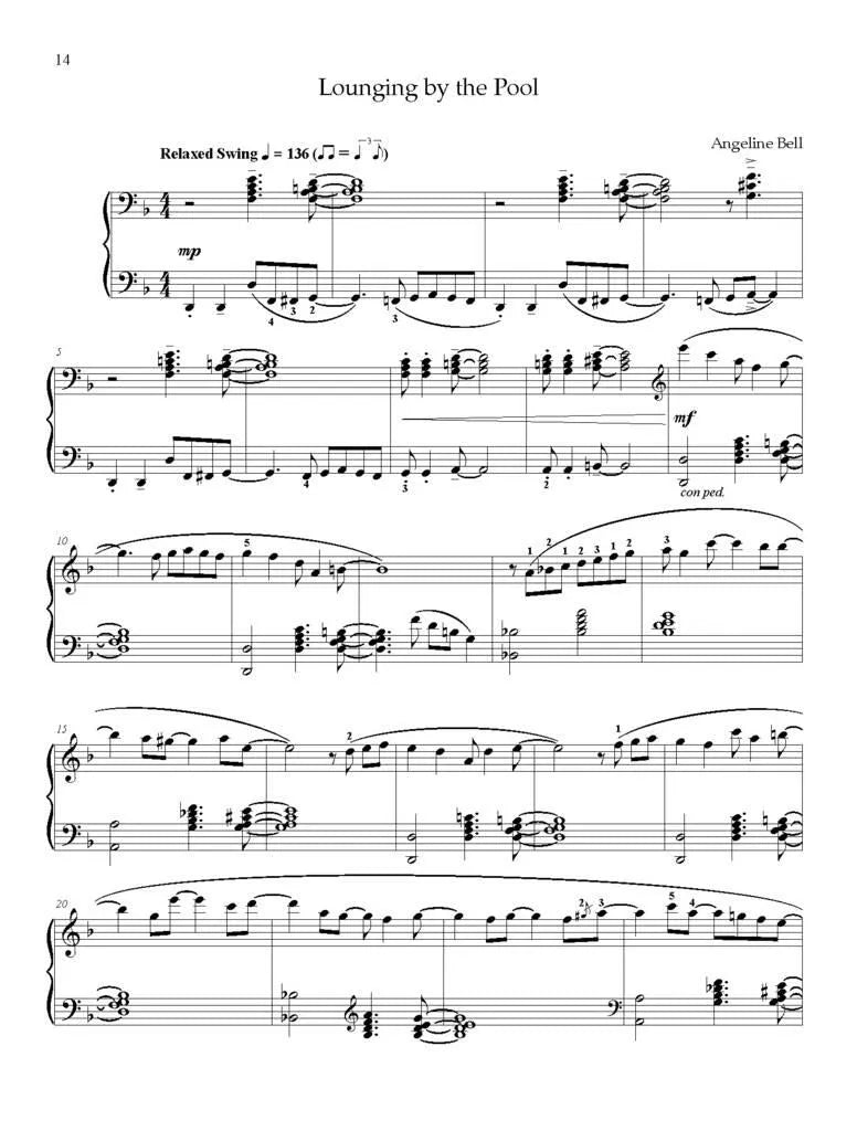 Angeline Bell - My Seaside Notebook For Piano