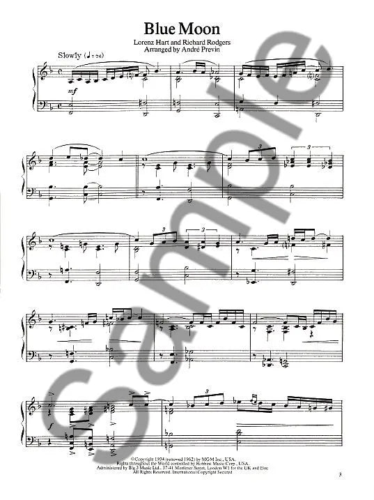 The Genius Of Andre Previn - Piano Solo Book