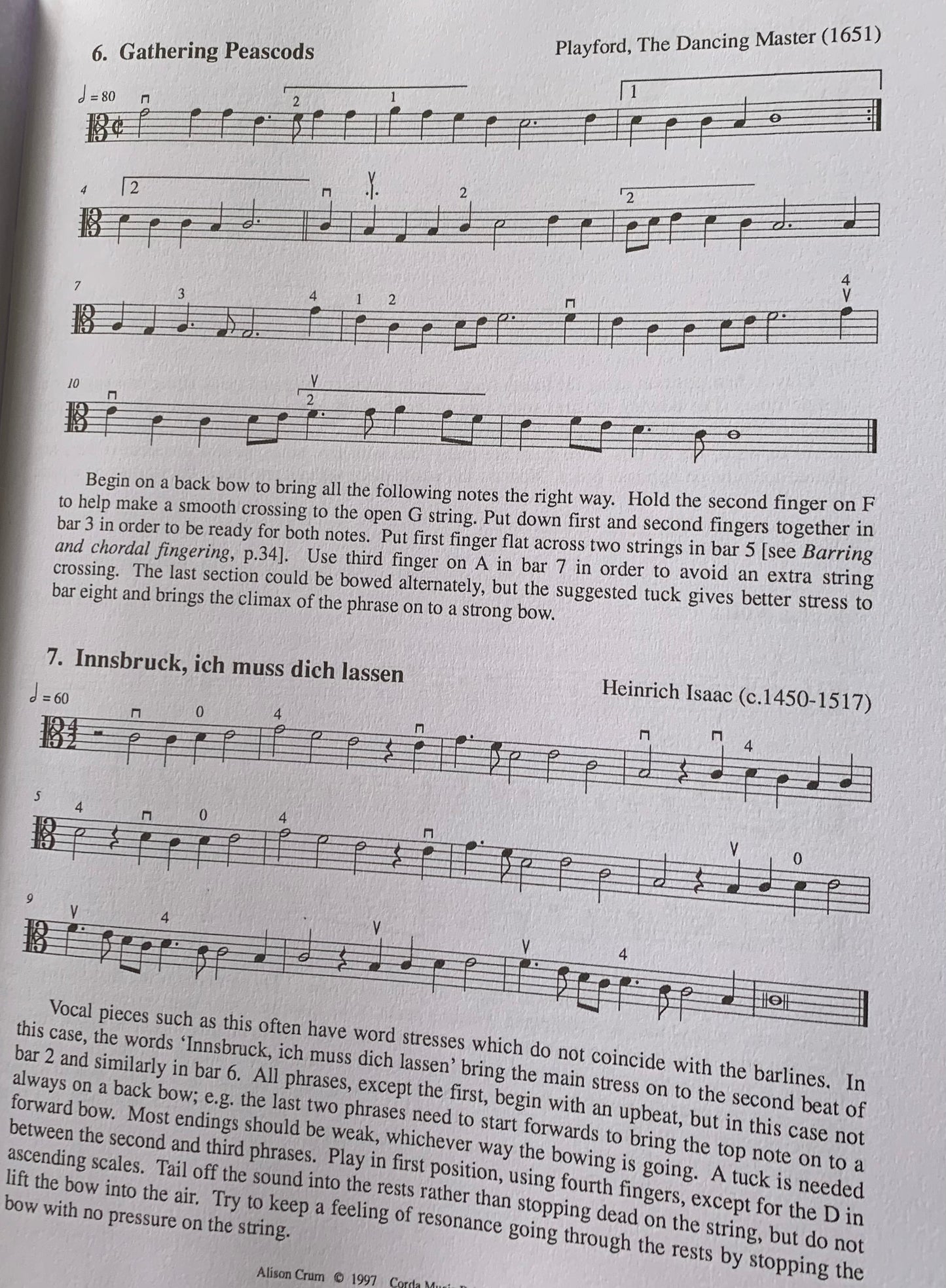 Alison Crum - First Solos for Tenor Viol Book