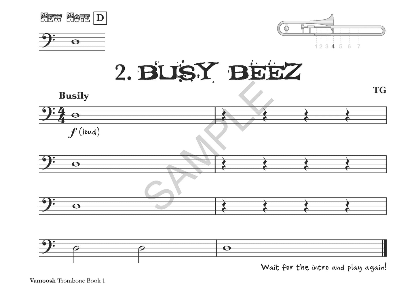 Thomas Gregory - Vamoosh Trombone Book 1 (Book/Ola)