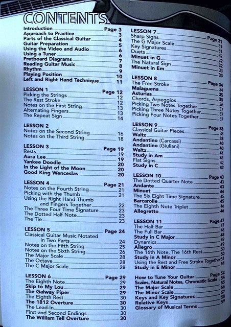Progressive Beginner Classical Guitar Book/Ola