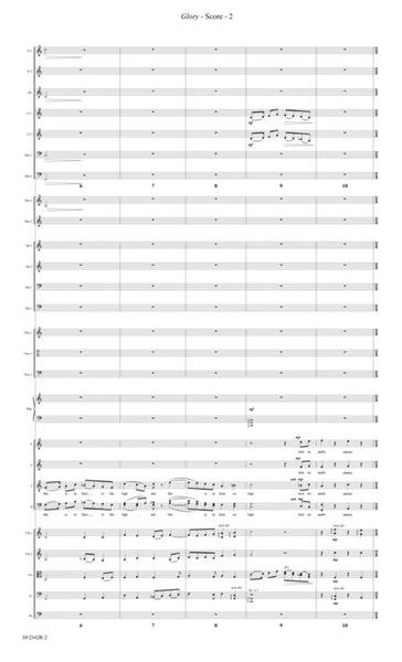 Glory Orchestral - Score And Parts