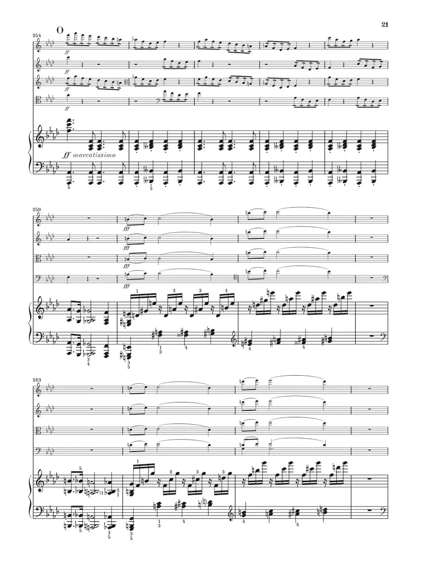 Cesar Franck - Piano Quintet In F Minor Score/Parts Book