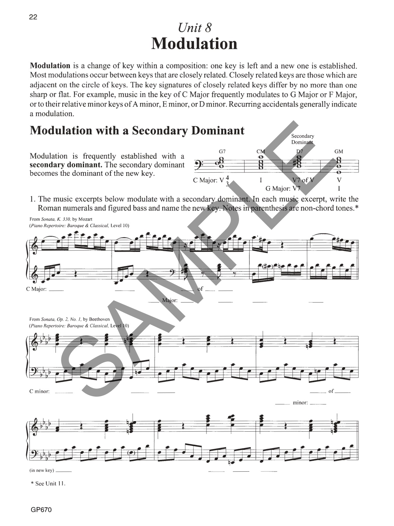 Fundamentals Of Piano Theory - Level 10 Book