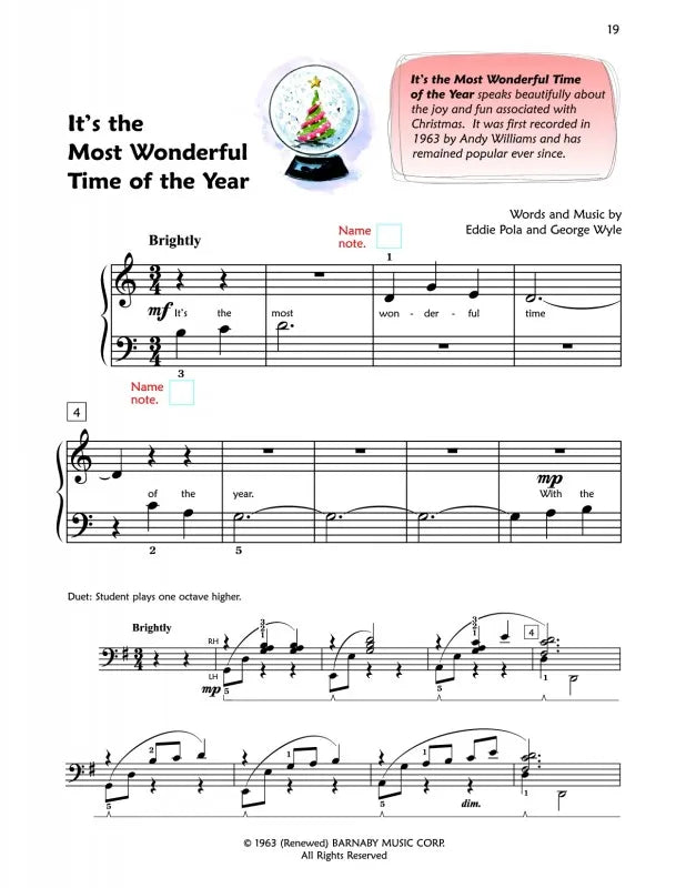 Alfred's Premier Piano Course Christmas Book 1B