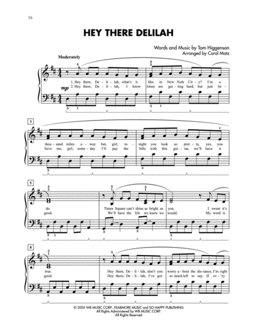 Current Hits For Students Piano Book 3 (8 Selections for Intermediate Pianists)