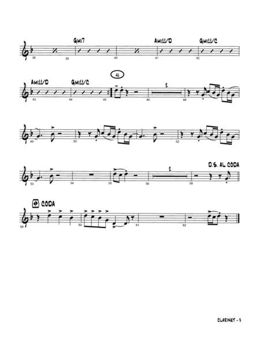 Aebersold Jazz Ensemble Volume 1 Clarinet Book