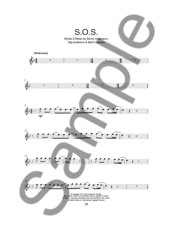 ABBA - Gold Flute Play Along Book/Ola