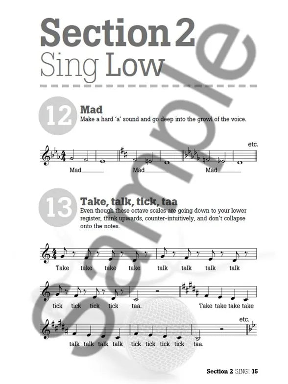 Sing - Vocal Warmups For All Styles Book
