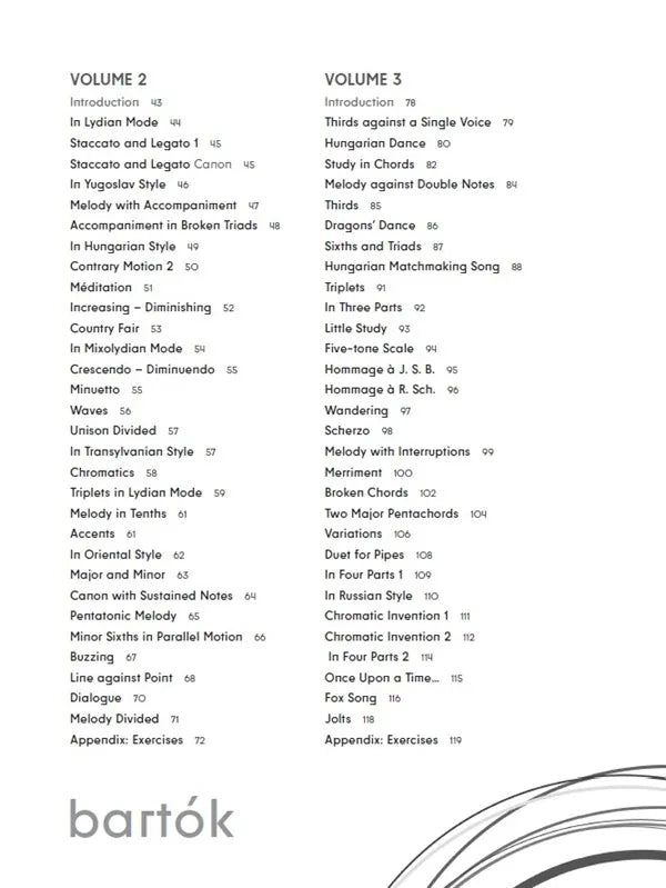 Bartok Mikrokosmos - Complete