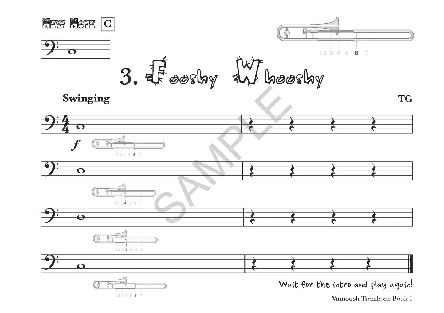 Thomas Gregory - Vamoosh Trombone Book 1 (Book/Ola)