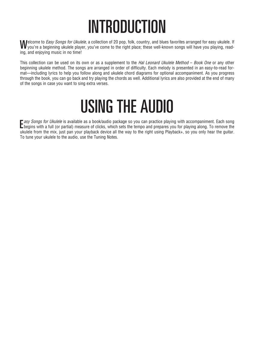 Hal Leonard - Ukulele Easy Songs Book/Ola