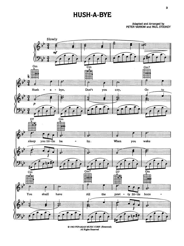 Peter Paul & Mary Deluxe Anthology - PVG Songbook (71 Songs)