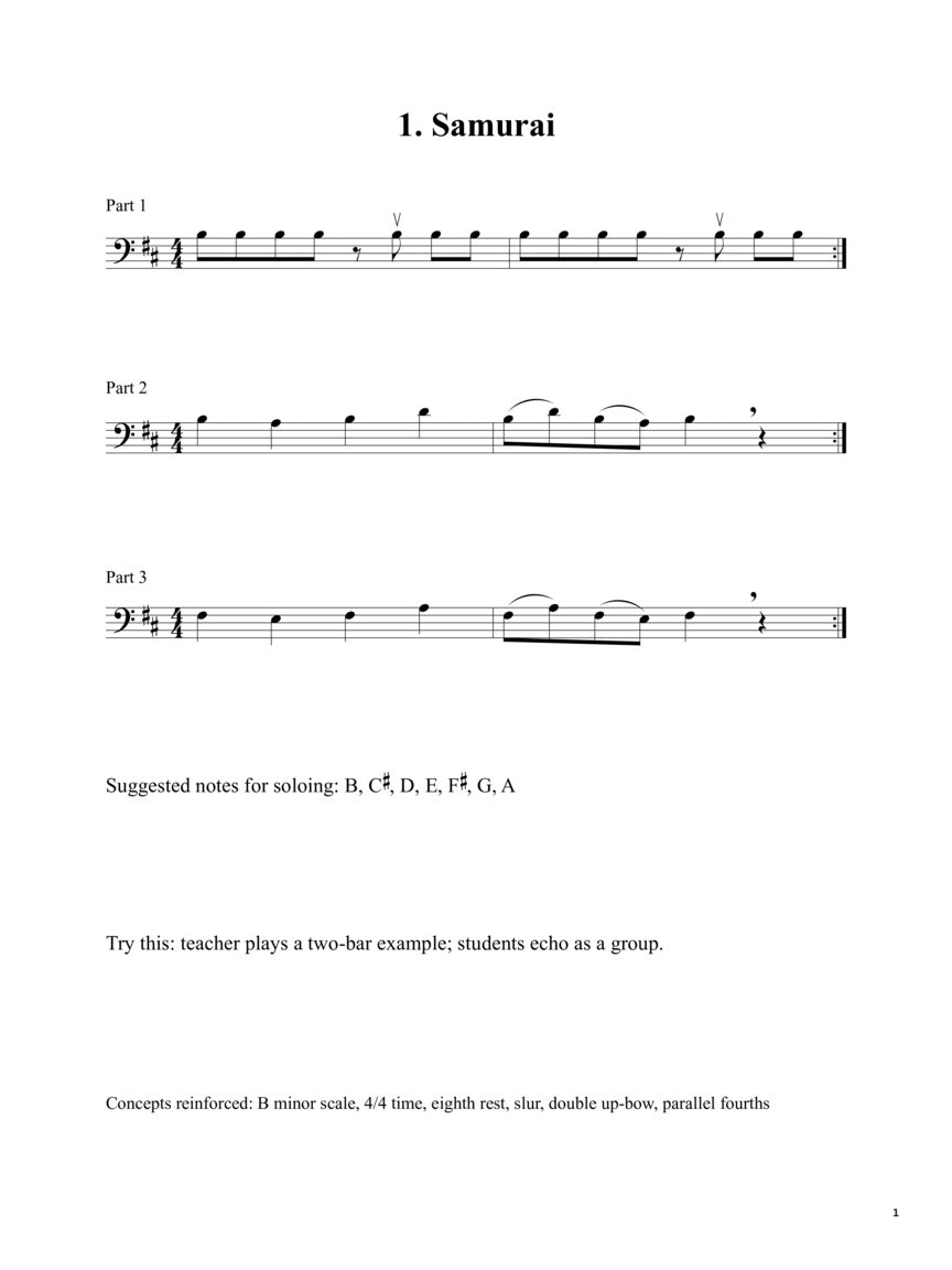 Improvisation For Cello and Double Bass Made Easy Book/Ola