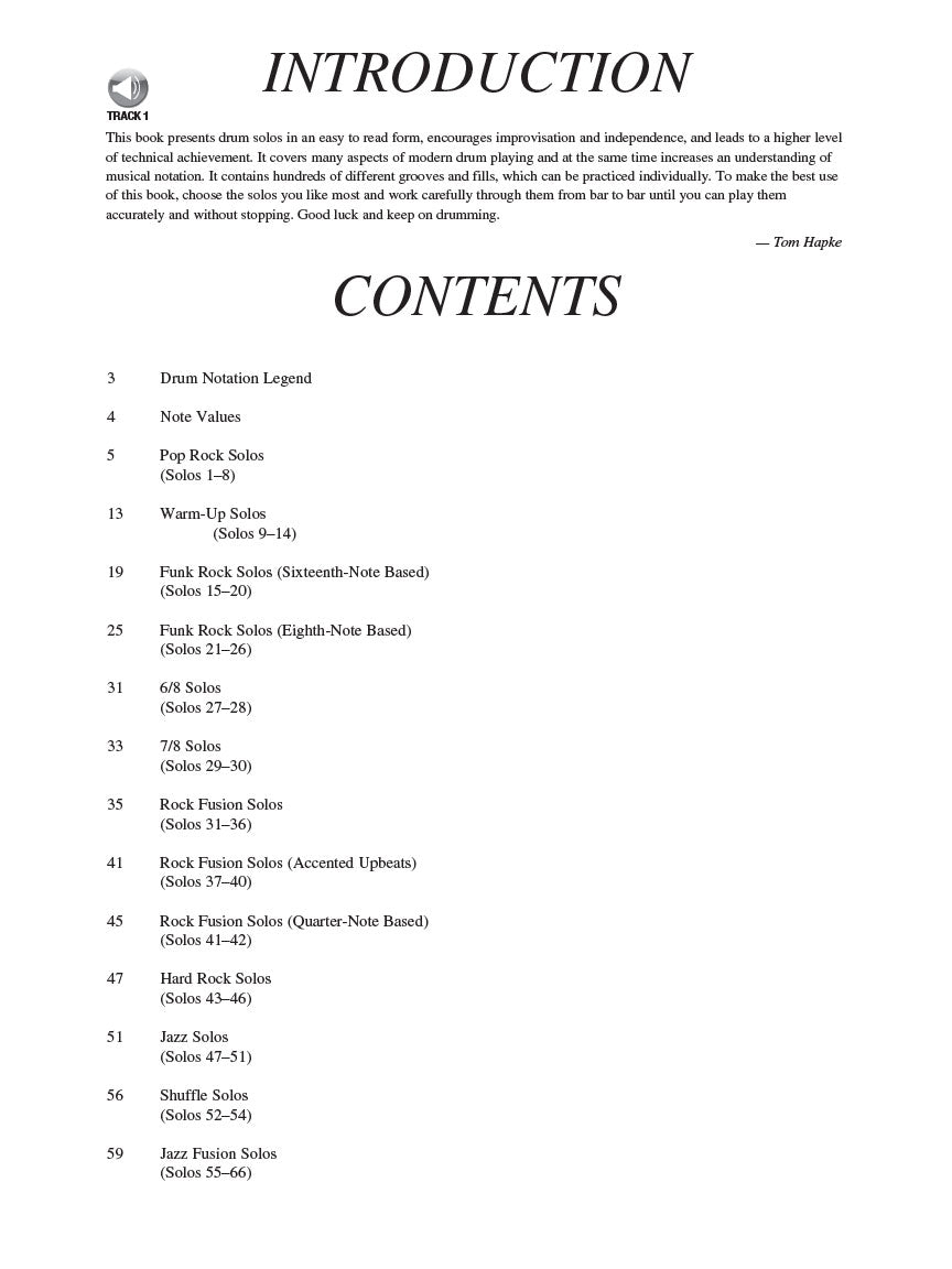 66 Drum Solos For The Modern Drummer Book/Ola