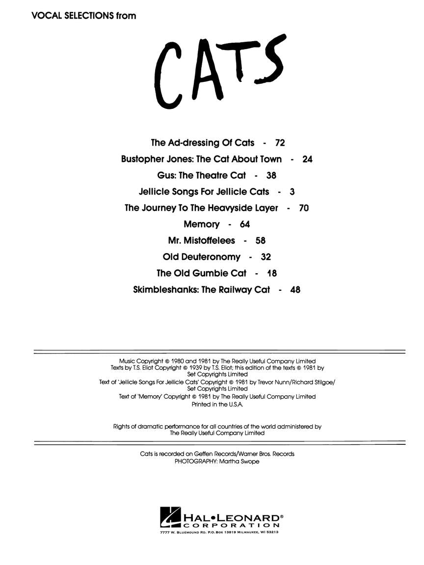 Cats Vocal Selections