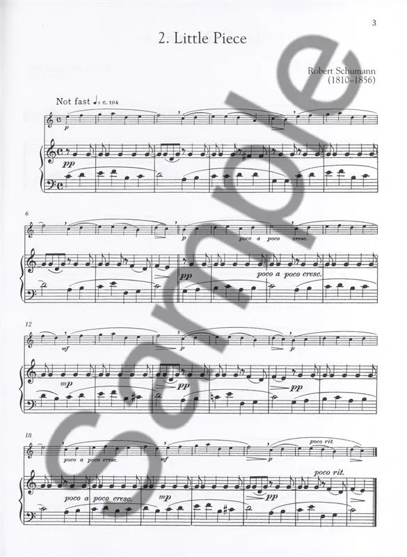 40 Little Pieces For Flute/Piano Bk/Ola