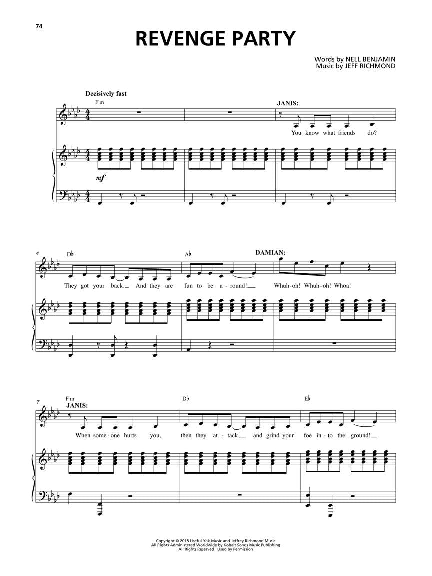 Mean Girls Vocal Selections Book