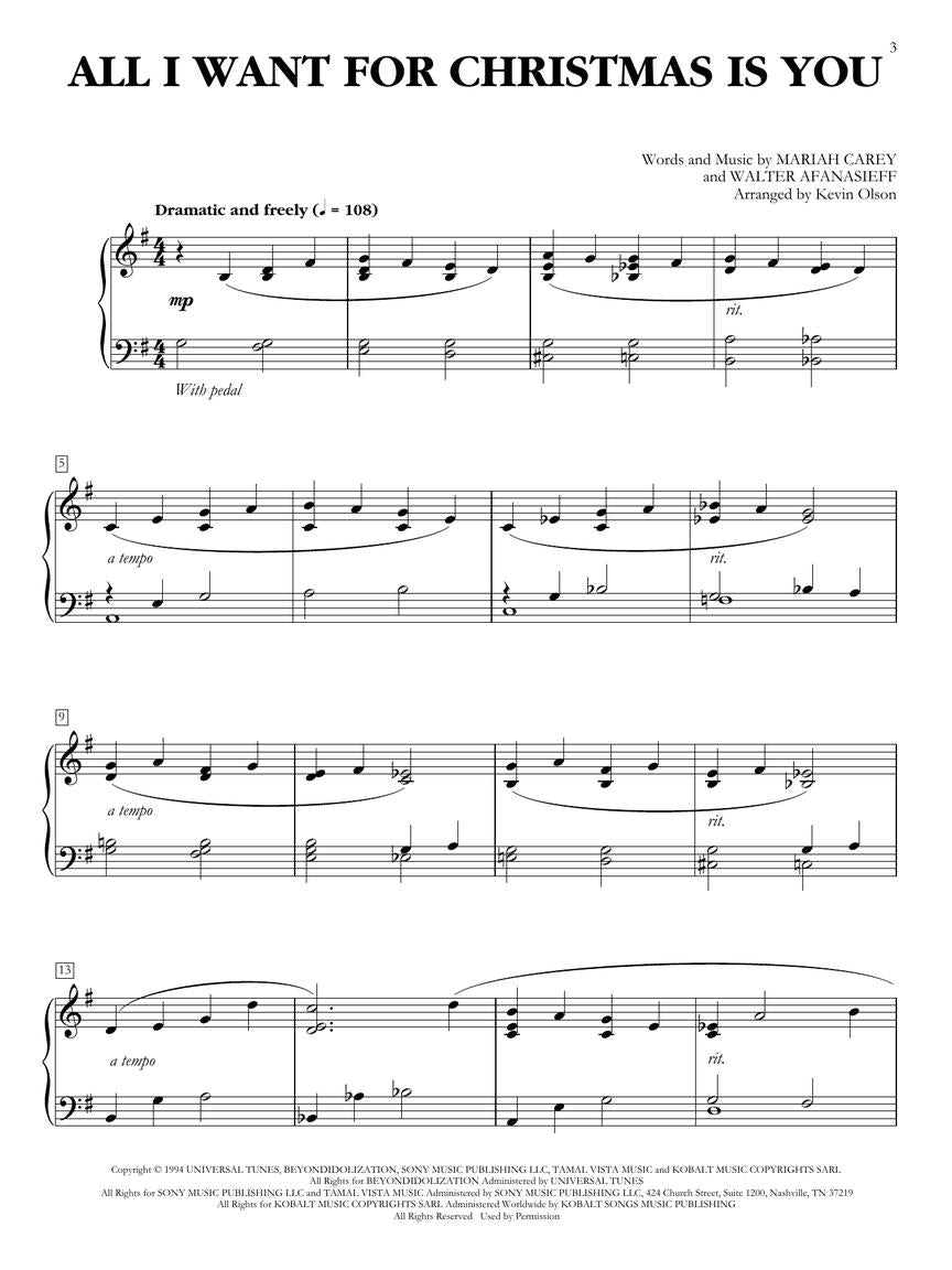 Easy Christmas Piano Solos Book (20 Popular Christmas Songs)